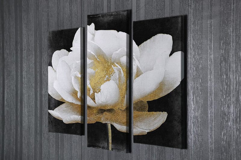 Dekorativ Canvastavla 3-Delar 45x20 cm - Flerfärgad - Inredning - Tavlor & posters - Canvastavla