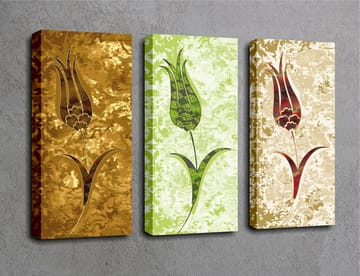 Dekorativ Canvastavla 3-Delar 45x20 cm - Flerfärgad - Inredning - Tavlor & posters - Canvastavla