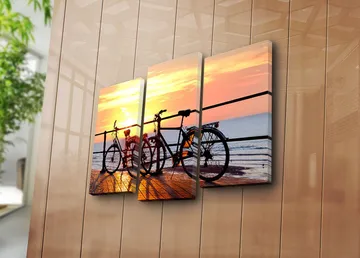 Dekorativ Canvastavla 3-Delar 45x20 cm - Flerfärgad - Inredning - Tavlor & posters - Canvastavla