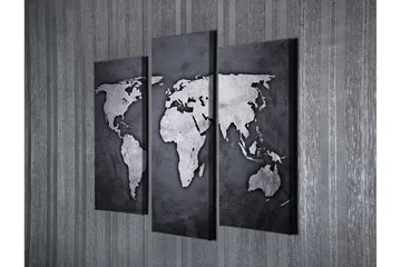 Dekorativ Canvastavla 3-Delar 45x20 cm - Flerfärgad - Inredning - Tavlor & posters - Canvastavla
