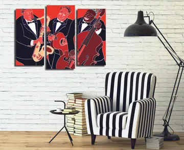 Dekorativ Canvastavla 3-Delar 45x20 cm - Flerfärgad - Inredning - Tavlor & posters - Canvastavla