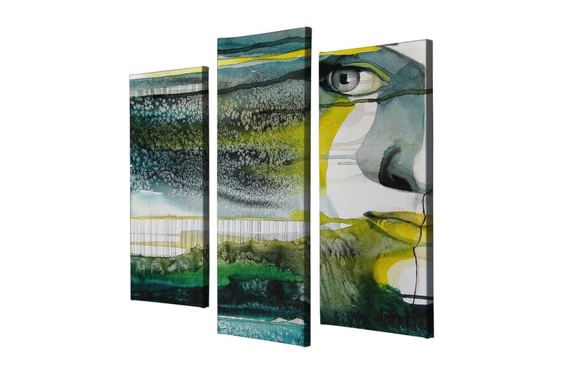 Dekorativ Canvastavla 3-Delar 45x20 cm - Flerfärgad - Inredning - Tavlor & posters - Canvastavla
