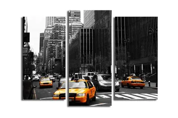 Dekorativ Canvastavla 3-Delar 45x20 cm - Flerfärgad - Inredning - Tavlor & posters - Canvastavla