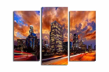 Dekorativ Canvastavla 3-Delar 45x20 cm - Flerfärgad - Inredning - Tavlor & posters - Canvastavla