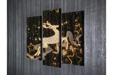 Dekorativ Canvastavla 3-Delar 45x20 cm - Flerfärgad - Inredning - Tavlor & posters - Canvastavla