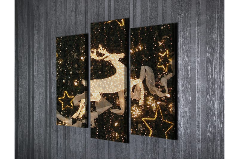 Dekorativ Canvastavla 3-Delar 45x20 cm - Flerfärgad - Inredning - Tavlor & posters - Canvastavla