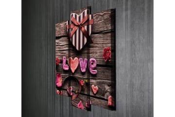 Dekorativ Canvastavla 3-Delar 45x20 cm - Flerfärgad - Inredning - Tavlor & posters - Canvastavla