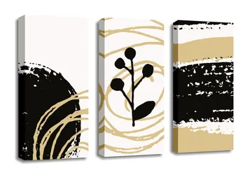 Dekorativ Canvastavla 3-Delar 45x20 cm - Flerfärgad - Inredning - Tavlor & posters - Canvastavla