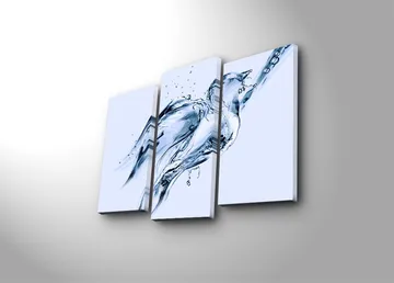 Dekorativ Canvastavla 3-Delar 45x20 cm - Flerfärgad - Inredning - Tavlor & posters - Canvastavla