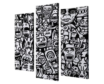 Dekorativ Canvastavla 3-Delar 45x20 cm - Flerfärgad - Inredning - Tavlor & posters - Canvastavla