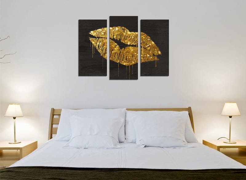 Dekorativ Canvastavla 3-Delar 45x20 cm, Flerfärgad