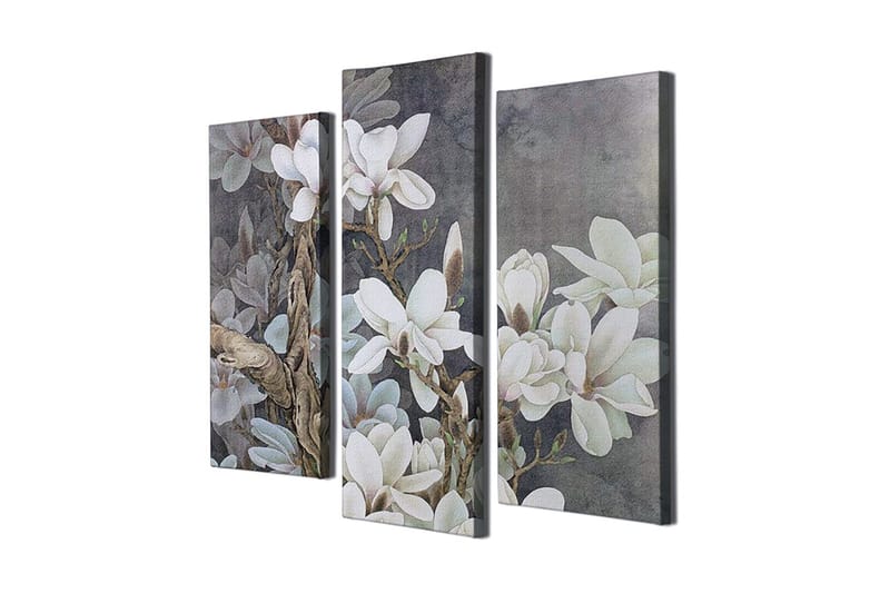 Dekorativ Canvastavla 3-Delar 45x20 cm, Flerfärgad