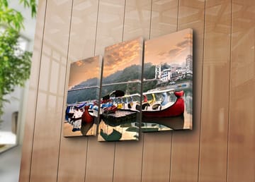 Dekorativ Canvastavla 3-Delar 45x20 cm - Flerfärgad - Inredning - Tavlor & posters - Canvastavla