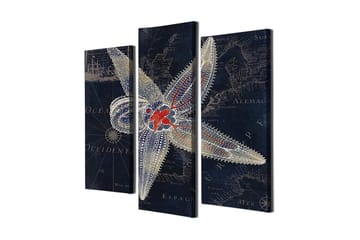 Dekorativ Canvastavla 3-Delar 45x20 cm - Flerfärgad - Inredning - Tavlor & posters - Canvastavla