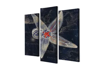 Dekorativ Canvastavla 3-Delar 45x20 cm - Flerfärgad - Inredning - Tavlor & posters - Canvastavla