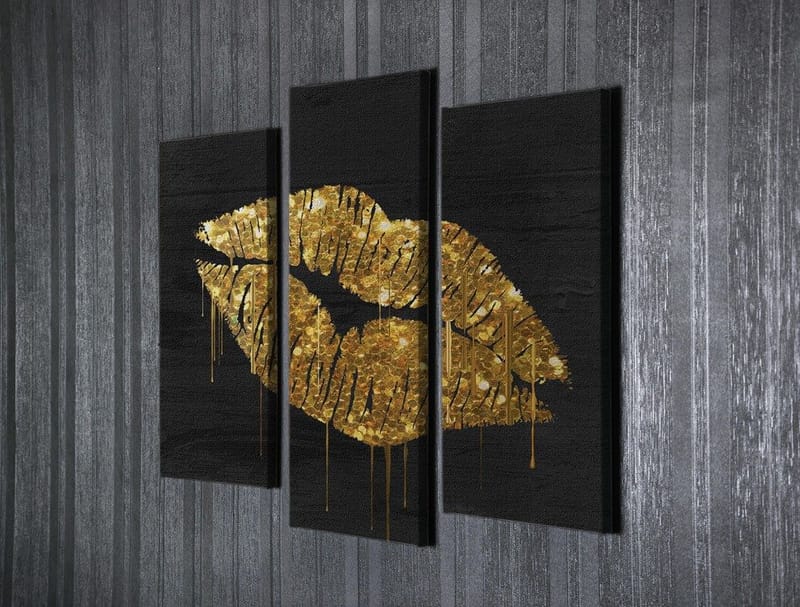 Dekorativ Canvastavla 3-Delar 45x20 cm - Flerfärgad - Inredning - Tavlor & posters - Canvastavla