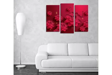 Dekorativ Canvastavla 3-Delar 45x20 cm - Flerfärgad - Inredning - Tavlor & posters - Canvastavla