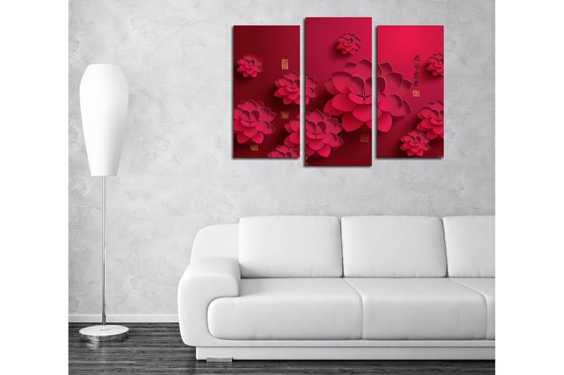 Dekorativ Canvastavla 3-Delar 45x20 cm - Flerfärgad - Inredning - Tavlor & posters - Canvastavla