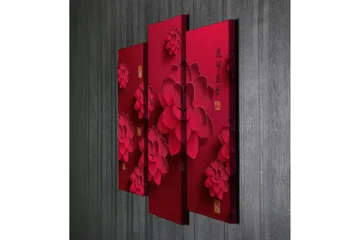 Dekorativ Canvastavla 3-Delar 45x20 cm - Flerfärgad - Inredning - Tavlor & posters - Canvastavla