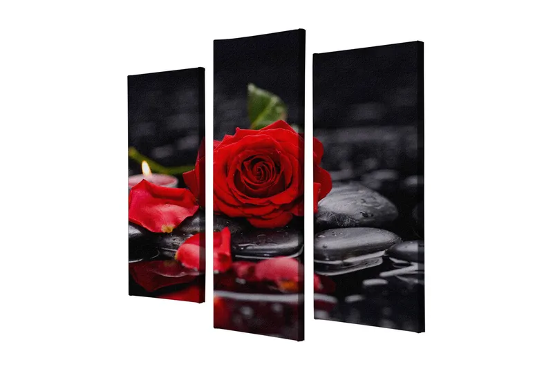 Dekorativ Canvastavla 3-Delar 45x20 cm - Flerfärgad - Inredning - Tavlor & posters - Canvastavla