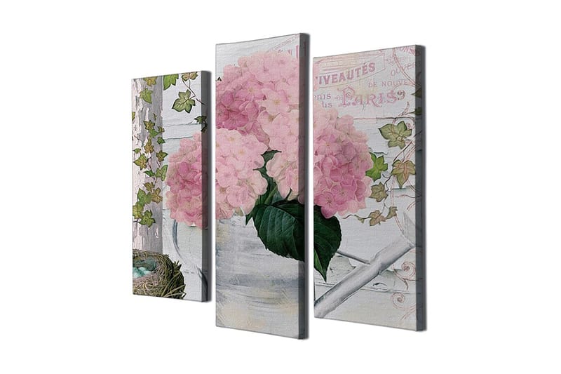 Dekorativ Canvastavla 3-Delar 45x20 cm, Flerfärgad