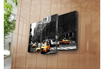 Dekorativ Canvastavla 3-Delar 45x20 cm - Flerfärgad - Inredning - Tavlor & posters - Canvastavla