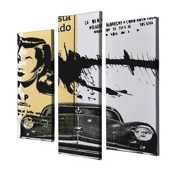 Dekorativ Canvastavla 3-Delar 45x20 cm - Flerfärgad - Inredning - Tavlor & posters - Canvastavla