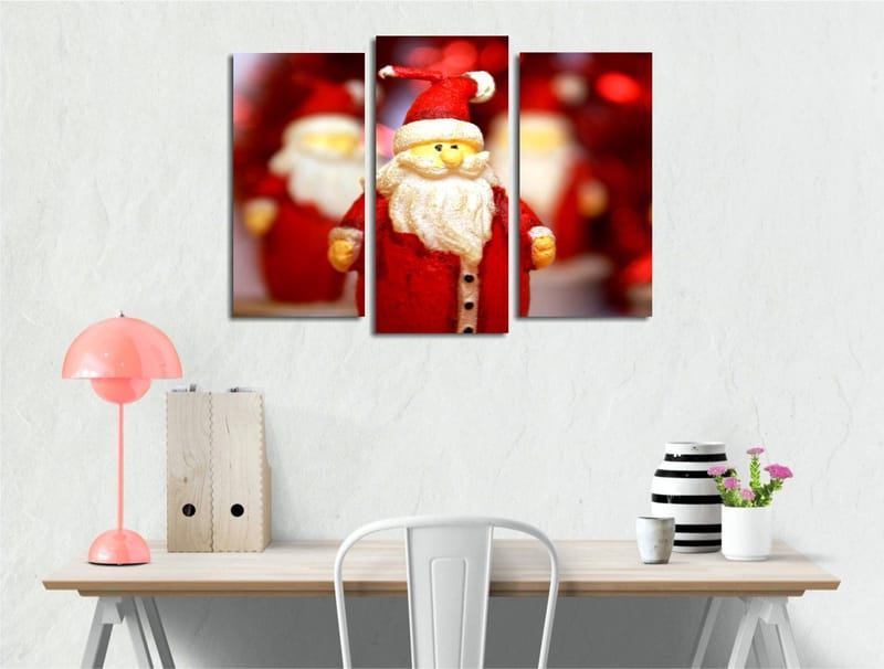 Dekorativ Canvastavla 3-Delar 45x20 cm, Flerfärgad