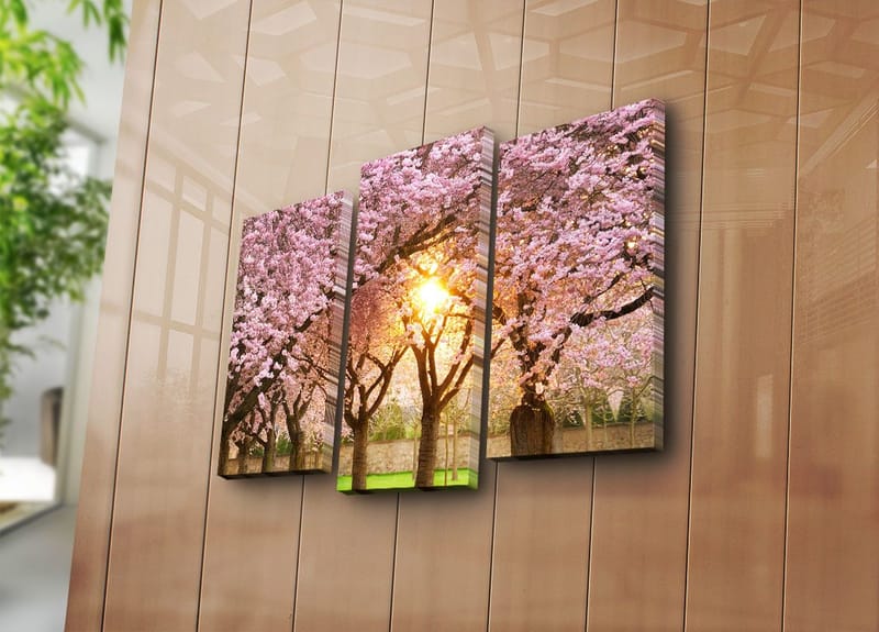 Dekorativ Canvastavla 3-Delar 45x20 cm - Flerfärgad - Inredning - Tavlor & posters - Canvastavla