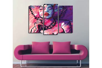 Dekorativ Canvastavla 3-Delar 45x20 cm - Flerfärgad - Inredning - Tavlor & posters - Canvastavla