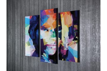 Dekorativ Canvastavla 3-Delar 45x20 cm - Flerfärgad - Inredning - Tavlor & posters - Canvastavla
