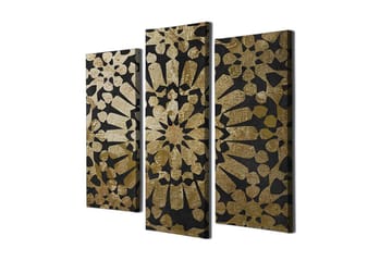 Dekorativ Canvastavla 3-Delar 45x20 cm - Flerfärgad - Inredning - Tavlor & posters - Canvastavla