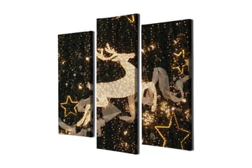 Dekorativ Canvastavla 3-Delar 45x20 cm - Flerfärgad - Inredning - Tavlor & posters - Canvastavla