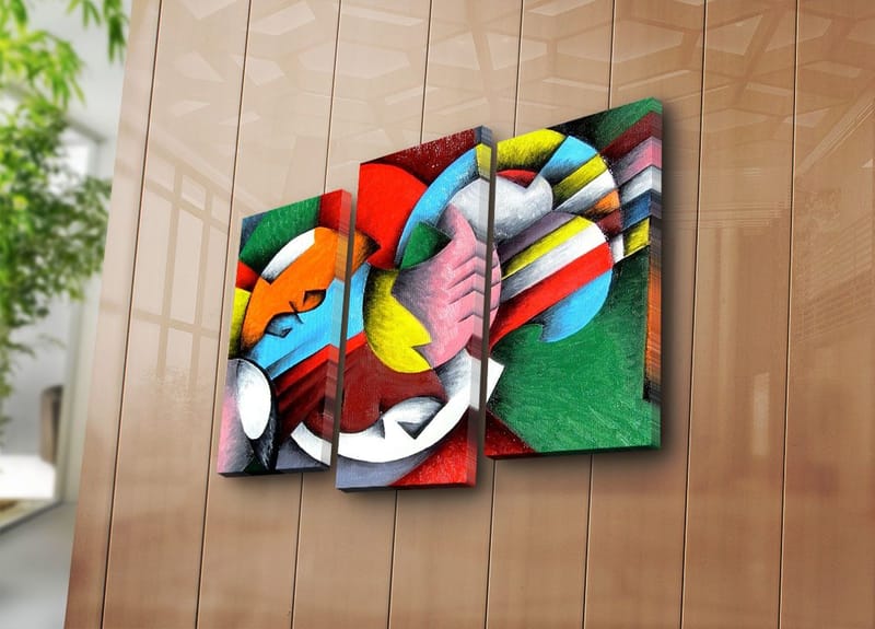 Dekorativ Canvastavla 3-Delar 45x20 cm - Flerfärgad - Inredning - Tavlor & posters - Canvastavla