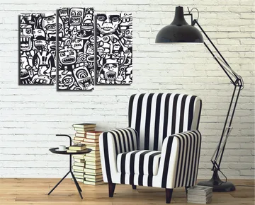 Dekorativ Canvastavla 3-Delar 45x20 cm - Flerfärgad - Inredning - Tavlor & posters - Canvastavla