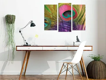 Dekorativ Canvastavla 3-Delar 45x20 cm - Flerfärgad - Inredning - Tavlor & posters - Canvastavla