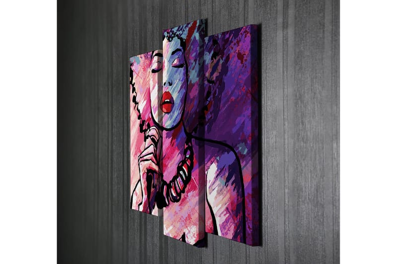 Dekorativ Canvastavla 3-Delar 45x20 cm - Flerfärgad - Inredning - Tavlor & posters - Canvastavla