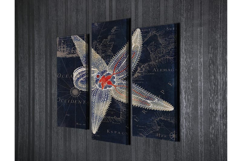 Dekorativ Canvastavla 3-Delar 45x20 cm - Flerfärgad - Inredning - Tavlor & posters - Canvastavla