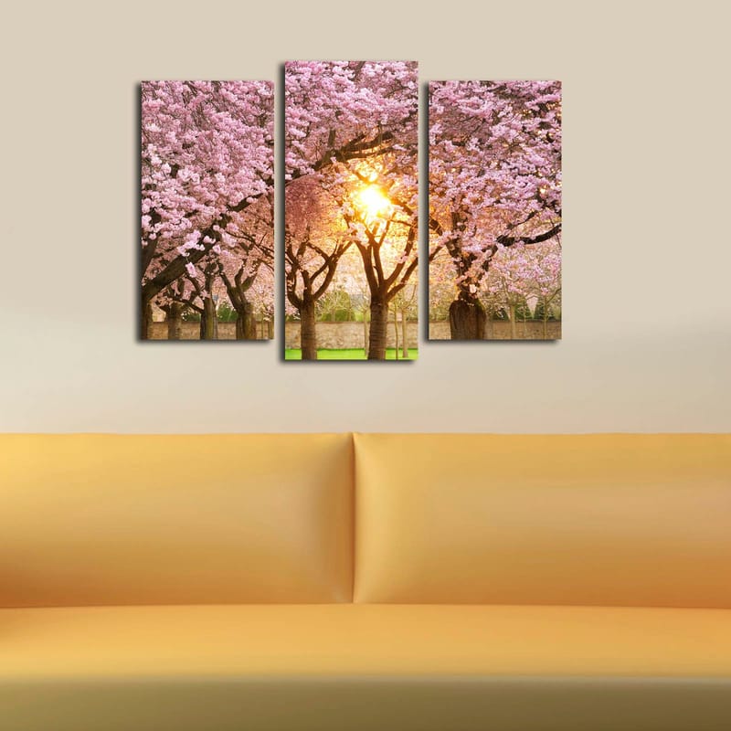 Dekorativ Canvastavla 3-Delar 45x20 cm - Flerfärgad - Inredning - Tavlor & posters - Canvastavla