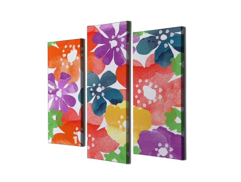 Dekorativ Canvastavla 3-Delar 45x20 cm - Flerfärgad - Inredning - Tavlor & posters - Canvastavla