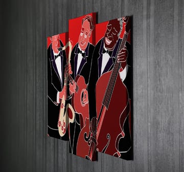 Dekorativ Canvastavla 3-Delar 45x20 cm - Flerfärgad - Inredning - Tavlor & posters - Canvastavla