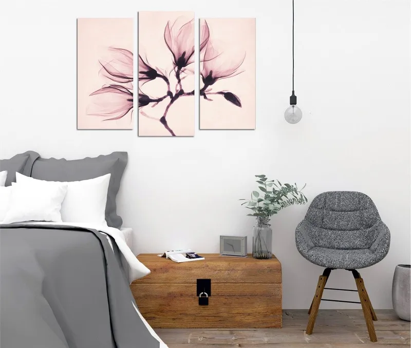 Dekorativ Canvastavla 3-Delar 45x20 cm, Flerfärgad