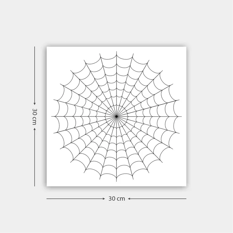 Dekorativ Canvastavla 30x30 cm, Vit|Svart