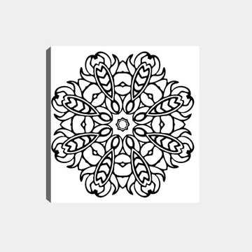 Dekorativ Canvastavla 30x30 cm - Vit|Svart - Inredning - Tavlor & posters - Canvastavla