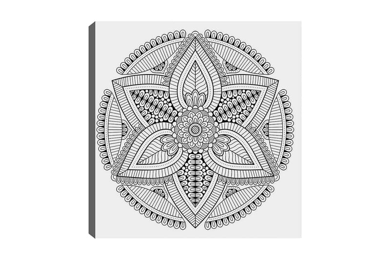 Dekorativ Canvastavla 30x30 cm - Vit|Svart - Inredning - Tavlor & posters - Canvastavla