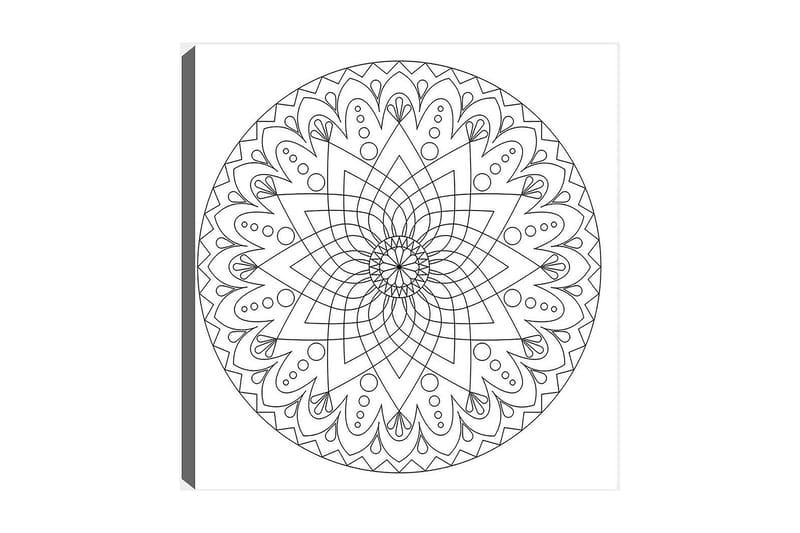Dekorativ Canvastavla 30x30 cm - Vit|Svart - Inredning - Tavlor & posters - Canvastavla