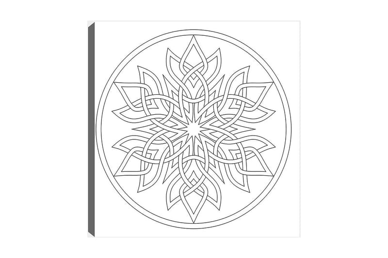 Dekorativ Canvastavla 30x30 cm - Vit|Svart - Inredning - Tavlor & posters - Canvastavla