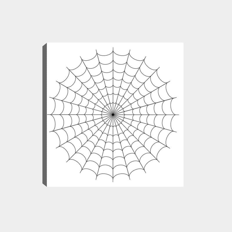 Dekorativ Canvastavla 30x30 cm - Vit|Svart - Inredning - Tavlor & posters - Canvastavla