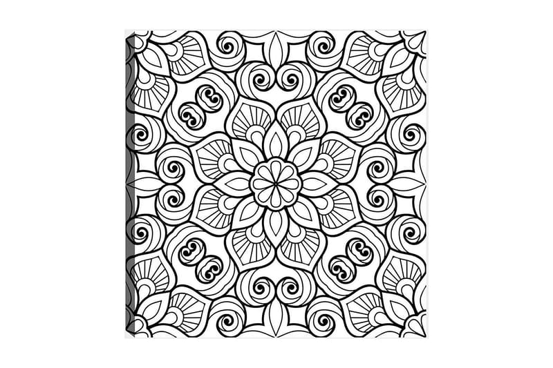 Dekorativ Canvastavla 30x30 cm - Vit|Svart - Inredning - Tavlor & posters - Canvastavla