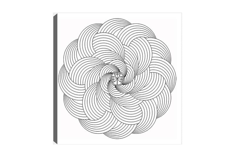 Dekorativ Canvastavla 30x30 cm - Vit|Svart - Inredning - Tavlor & posters - Canvastavla